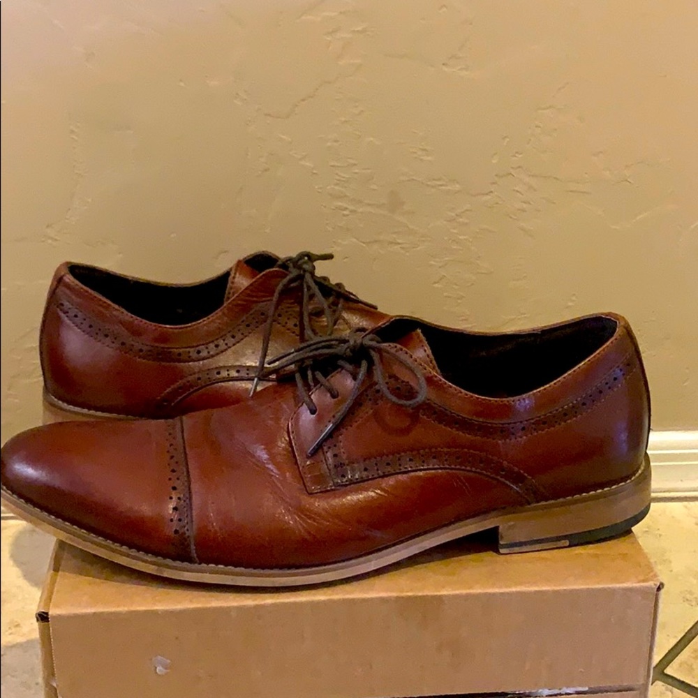 Used brown leather Stacy Adams Men Shoes